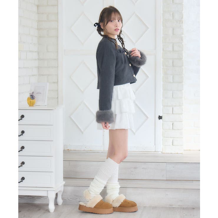 ファー付中綿リボンJK | RETRO GIRL | 詳細画像14 