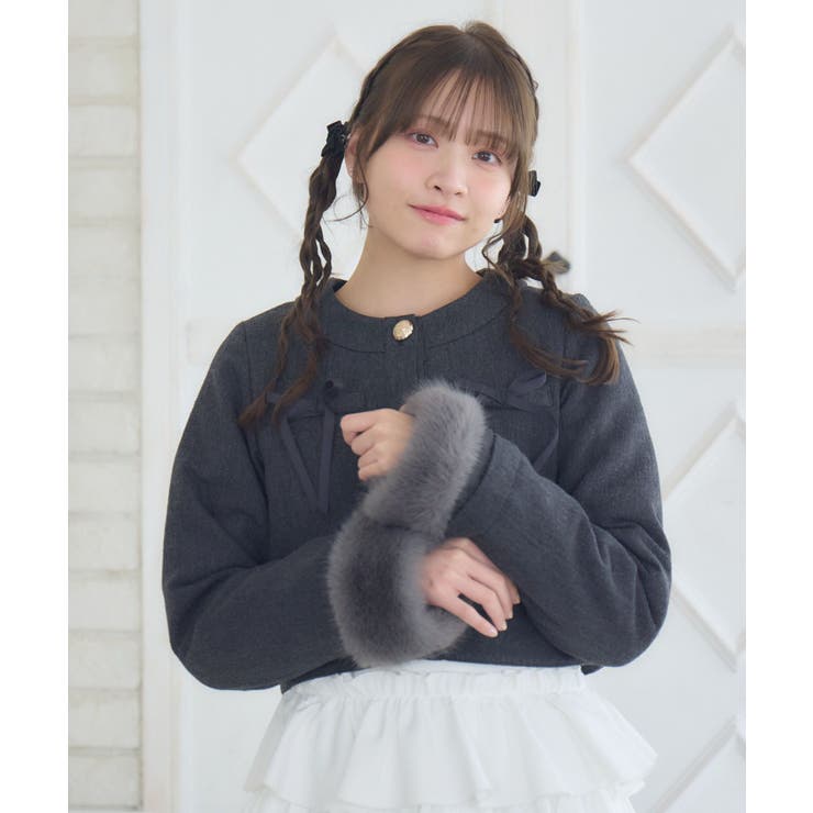 ファー付中綿リボンJK | RETRO GIRL | 詳細画像17 