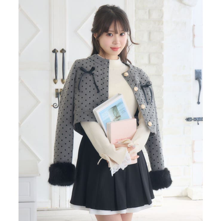 ファー付中綿リボンJK | RETRO GIRL | 詳細画像2 