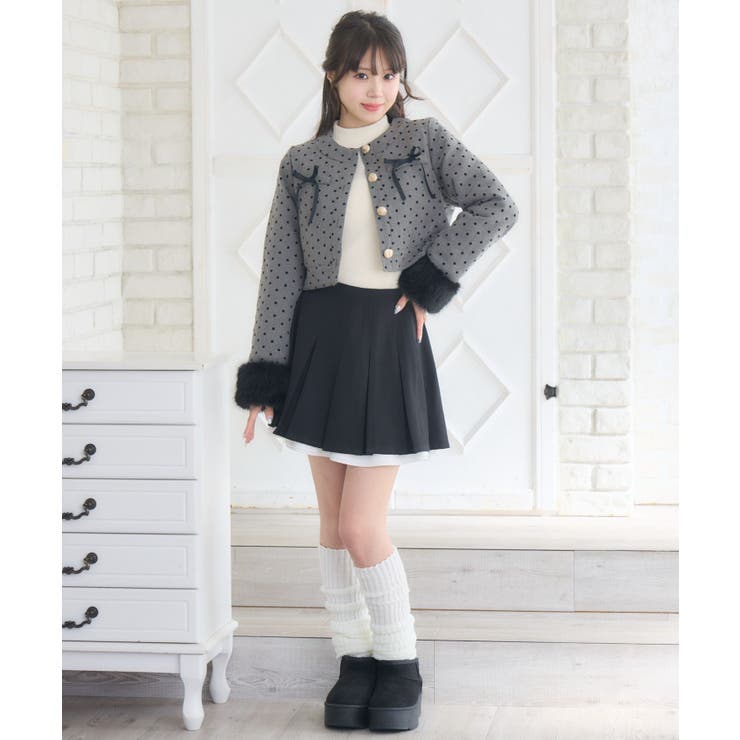 ファー付中綿リボンJK | RETRO GIRL | 詳細画像4 