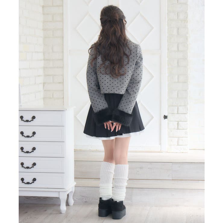 ファー付中綿リボンJK | RETRO GIRL | 詳細画像7 