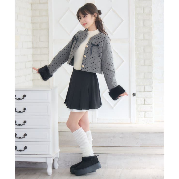 ファー付中綿リボンJK | RETRO GIRL | 詳細画像8 