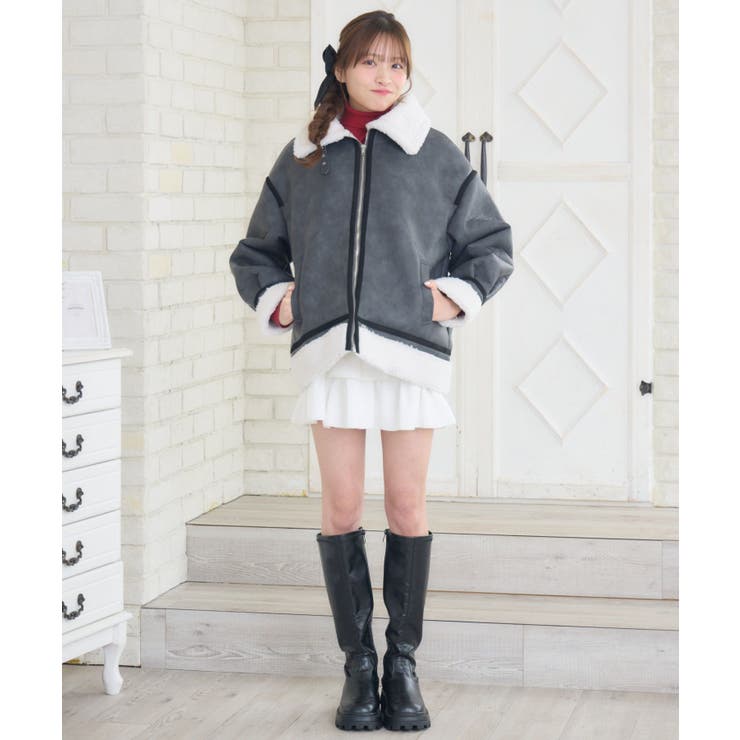 ボア襟ムートンJK | RETRO GIRL | 詳細画像12 