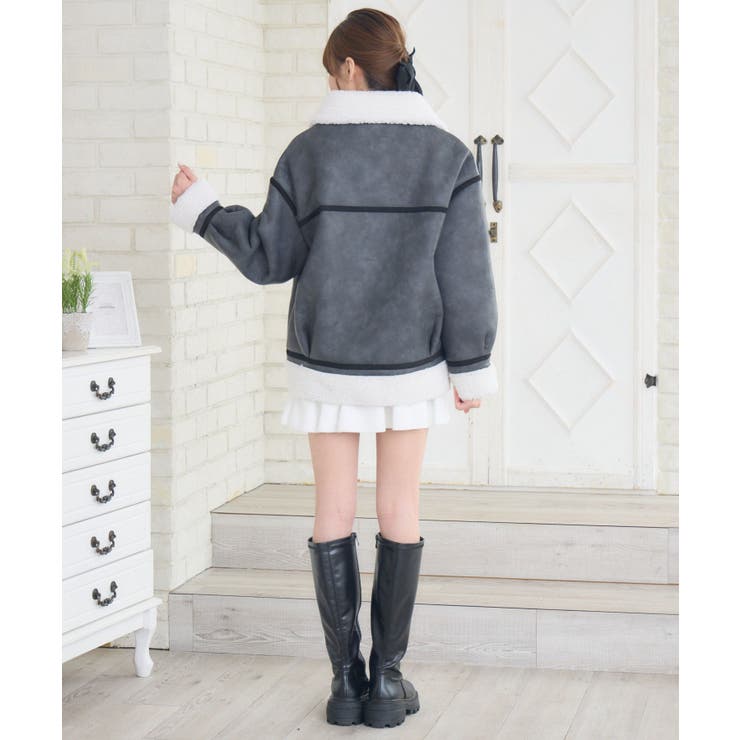 ボア襟ムートンJK | RETRO GIRL | 詳細画像14 
