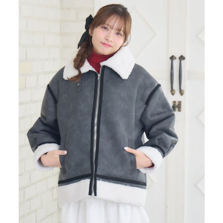 ボア襟ムートンJK | RETRO GIRL | 詳細画像17 