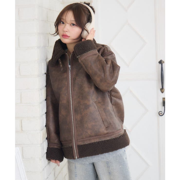 ボア襟ムートンJK | RETRO GIRL | 詳細画像2 