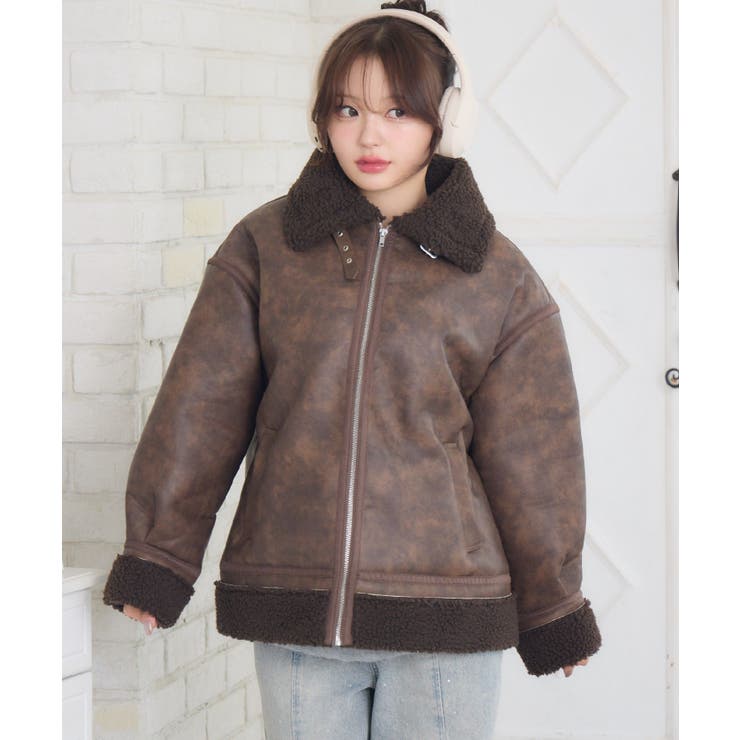 ボア襟ムートンJK | RETRO GIRL | 詳細画像3 