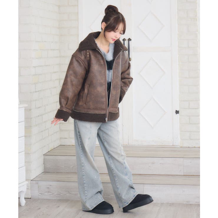 ボア襟ムートンJK | RETRO GIRL | 詳細画像5 