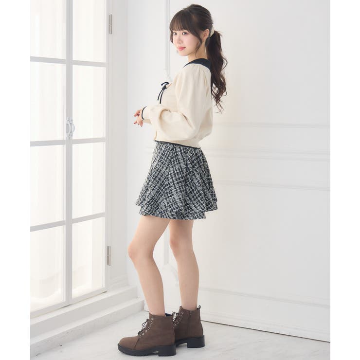 ラメツイードミニSK | RETRO GIRL | 詳細画像6 