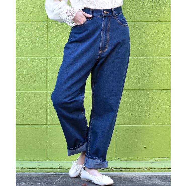 BLU4 | H/Wストレートパンツ | RETRO GIRL