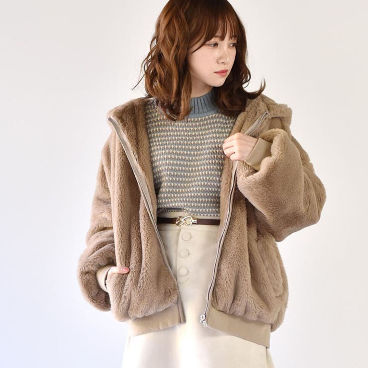 ◇Emsexcite◇ フェイクファーパーカーBZ[品番：RTGW0002389