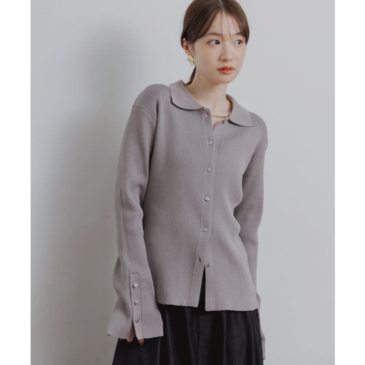 GRY0 | リブニットカーデ | RETRO GIRL