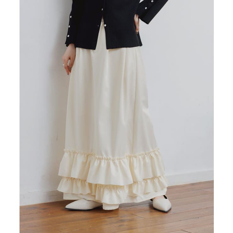 デニム裾フリルスカート | RETRO GIRL | 詳細画像11 