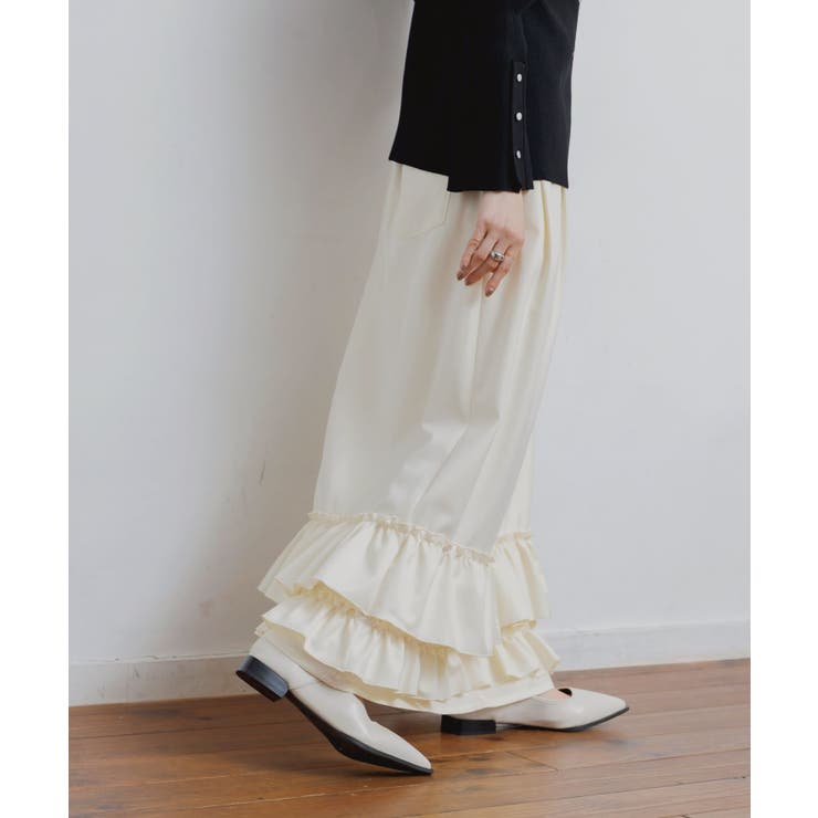 デニム裾フリルスカート | RETRO GIRL | 詳細画像12 