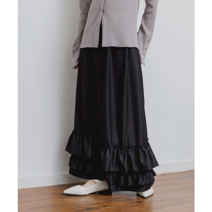 デニム裾フリルスカート | RETRO GIRL | 詳細画像13 