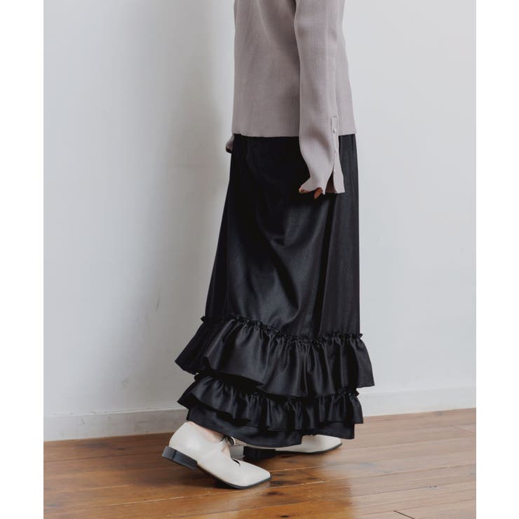 デニム裾フリルスカート | RETRO GIRL | 詳細画像14 