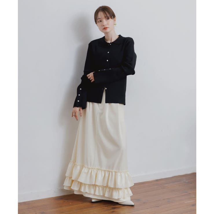 デニム裾フリルスカート | RETRO GIRL | 詳細画像2 