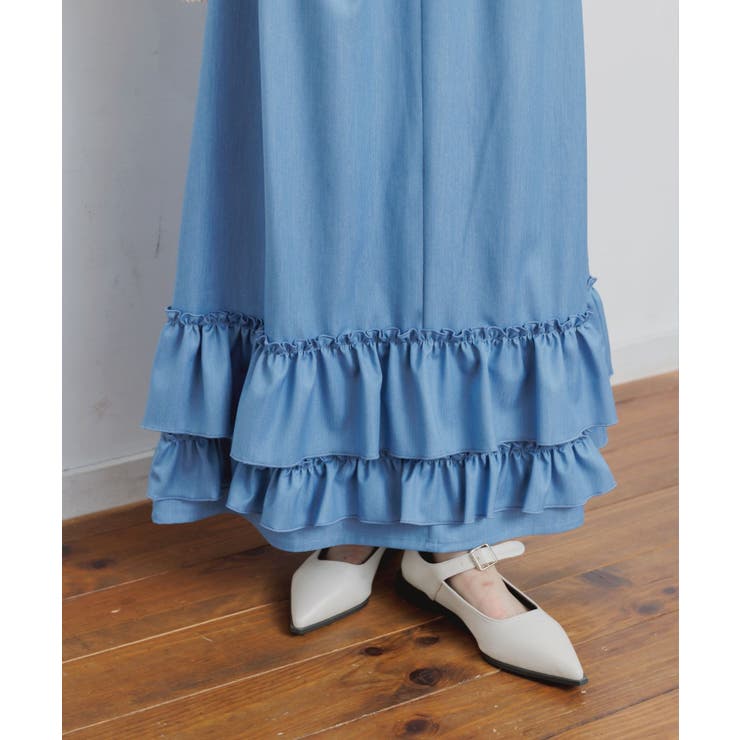デニム裾フリルスカート | RETRO GIRL | 詳細画像21 