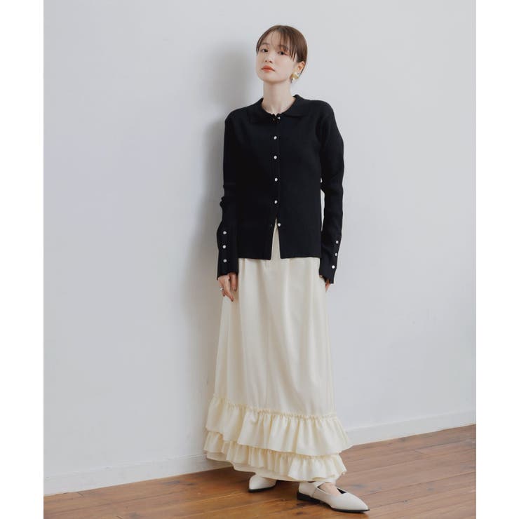 デニム裾フリルスカート | RETRO GIRL | 詳細画像3 