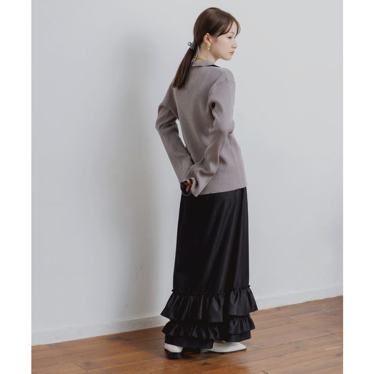 デニム裾フリルスカート | RETRO GIRL | 詳細画像7 