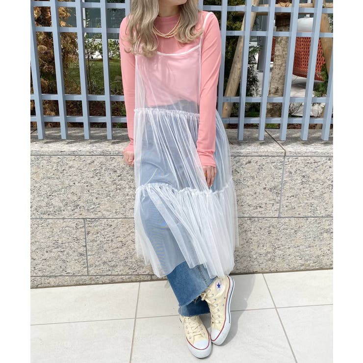 チュールキャミワンピース[品番：RTGW0007030]｜RETRO GIRL