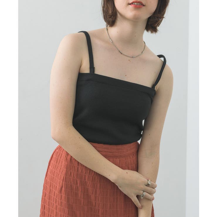 BLK1 | メランジベアキャミ | RETRO GIRL