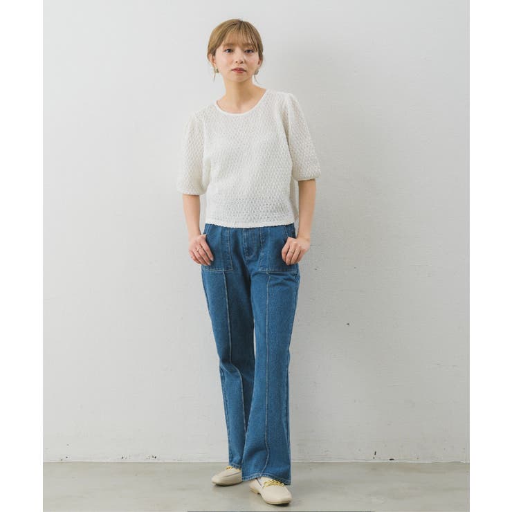 センターシームセミフレアPT(デニム) | RETRO GIRL | 詳細画像13 