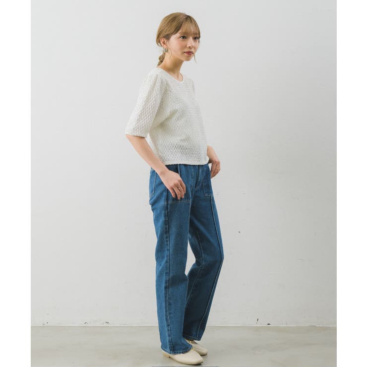 センターシームセミフレアPT(デニム) | RETRO GIRL | 詳細画像14 