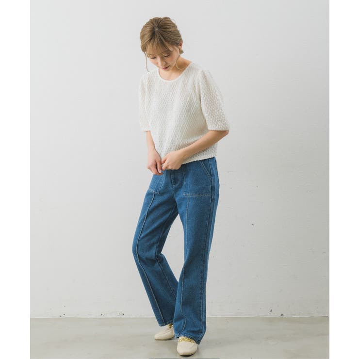 センターシームセミフレアPT(デニム) | RETRO GIRL | 詳細画像15 