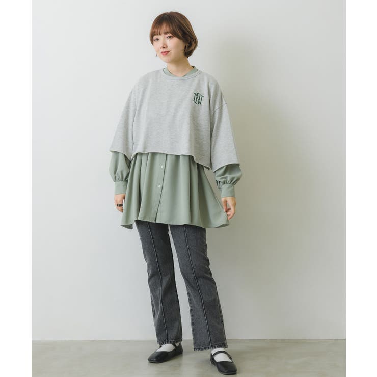 センターシームセミフレアPT(デニム) | RETRO GIRL | 詳細画像6 