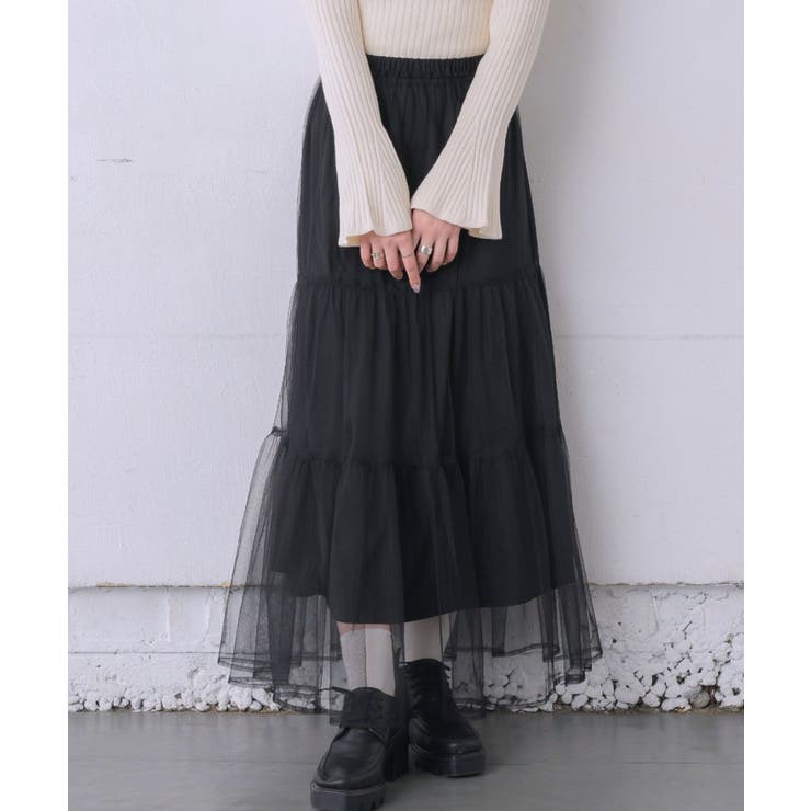 BLK1 | チュールティアードSK | RETRO GIRL