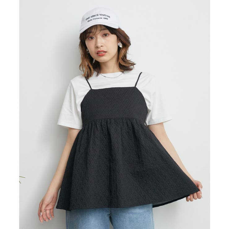 LOEFF ジャガードビスチェ Vin｜リーフジャガードビスチェワンピース | Rakuten Fashion