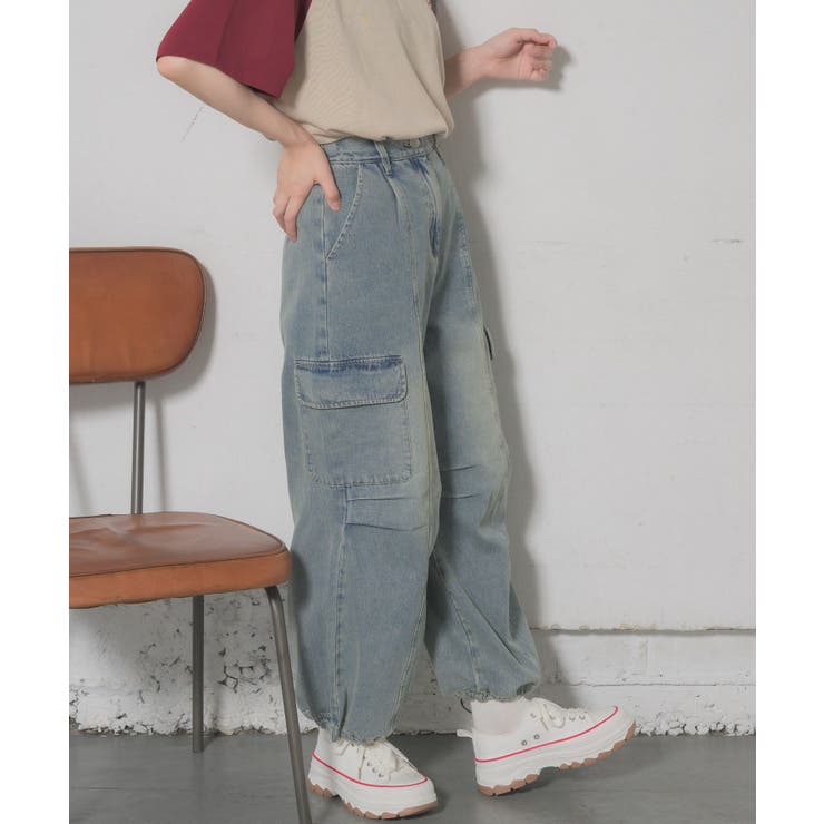 カーゴデニムパンツ | RETRO GIRL | 詳細画像22 