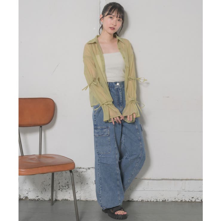 カーゴデニムパンツ | RETRO GIRL | 詳細画像30 