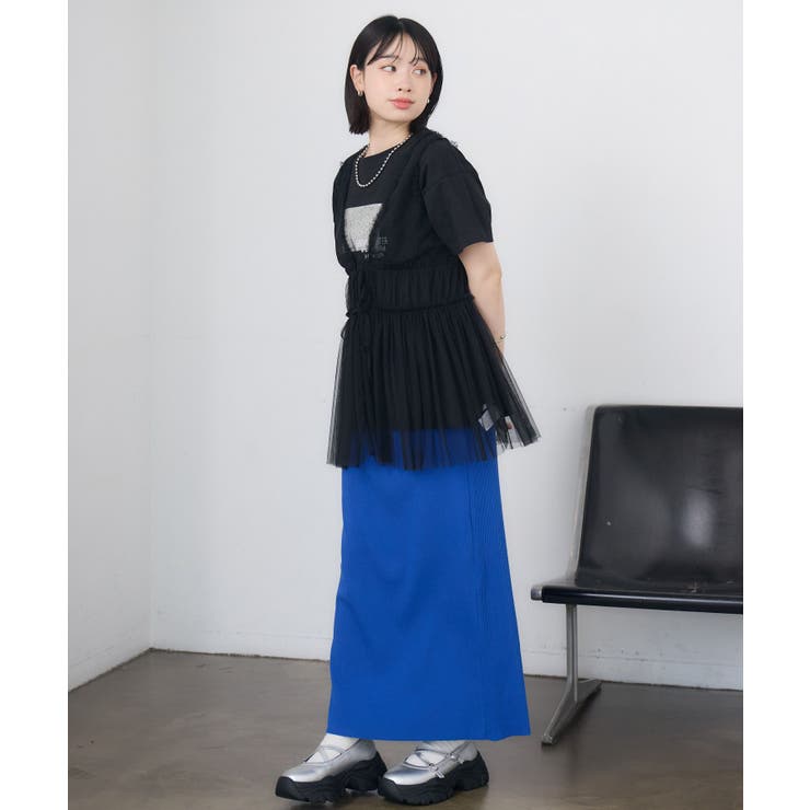 フリル切り替えチュールジレ | RETRO GIRL | 詳細画像11 