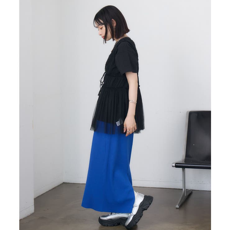 フリル切り替えチュールジレ | RETRO GIRL | 詳細画像12 