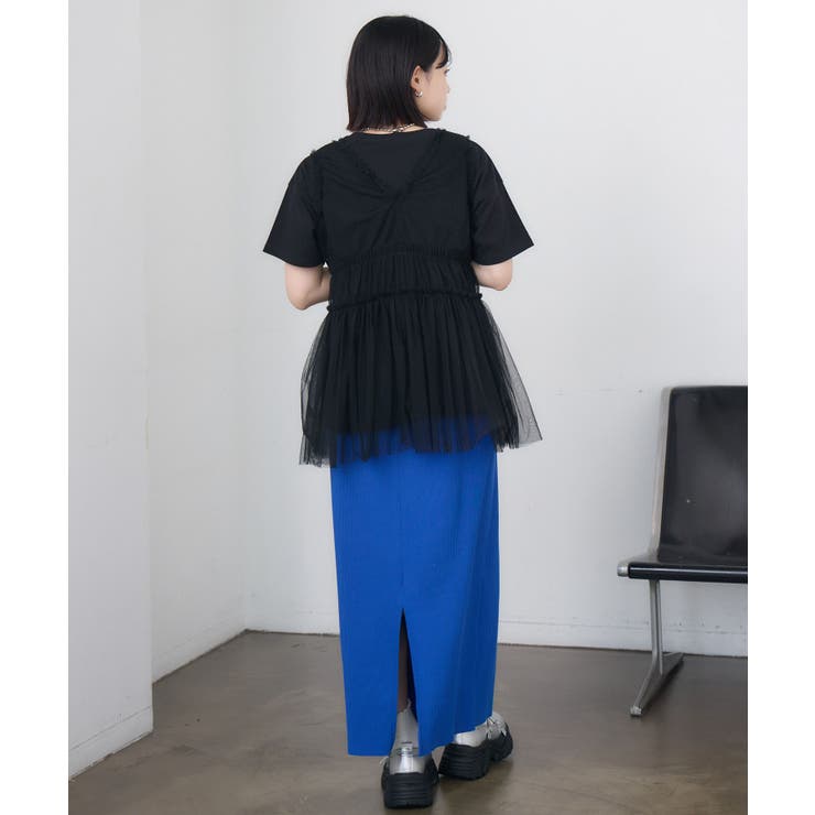 フリル切り替えチュールジレ | RETRO GIRL | 詳細画像13 