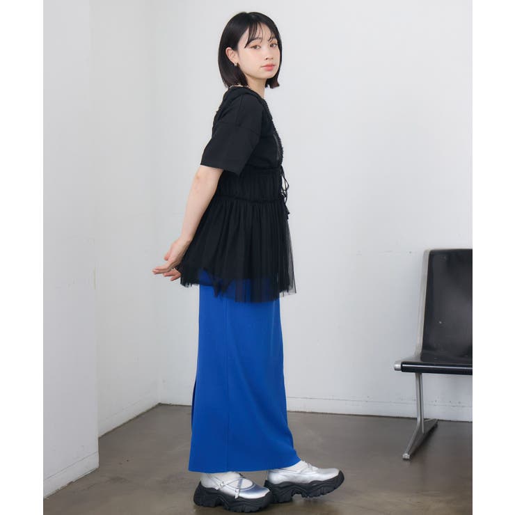フリル切り替えチュールジレ | RETRO GIRL | 詳細画像14 