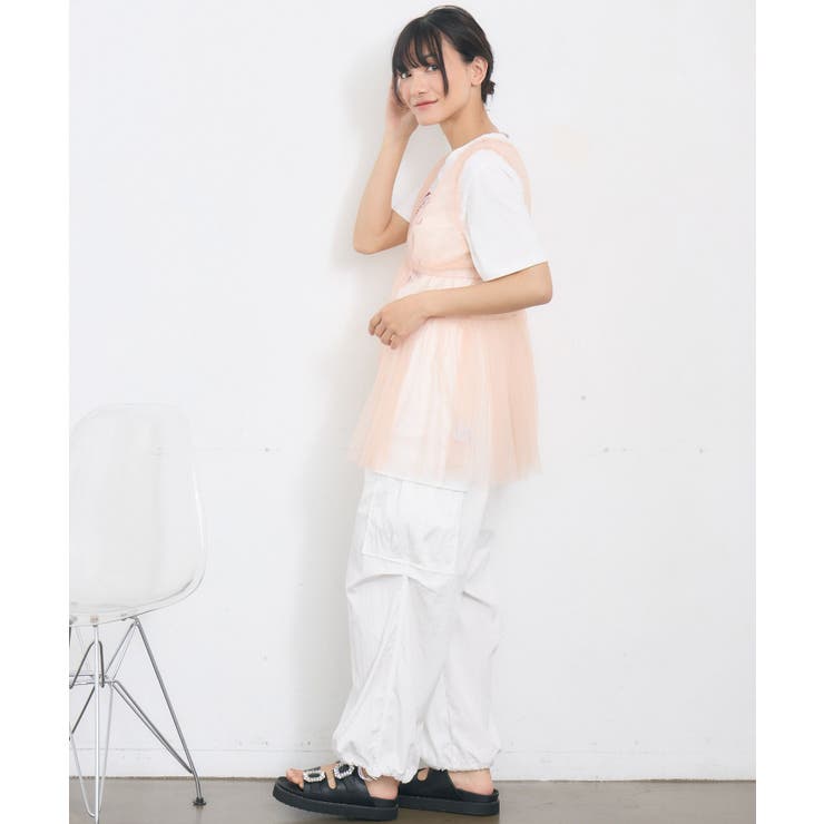 フリル切り替えチュールジレ | RETRO GIRL | 詳細画像20 