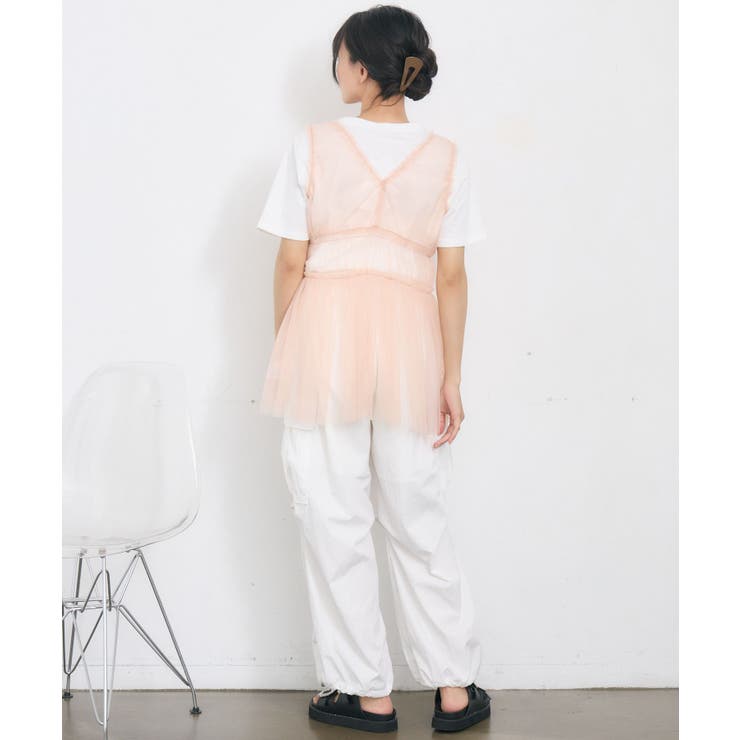 フリル切り替えチュールジレ | RETRO GIRL | 詳細画像21 