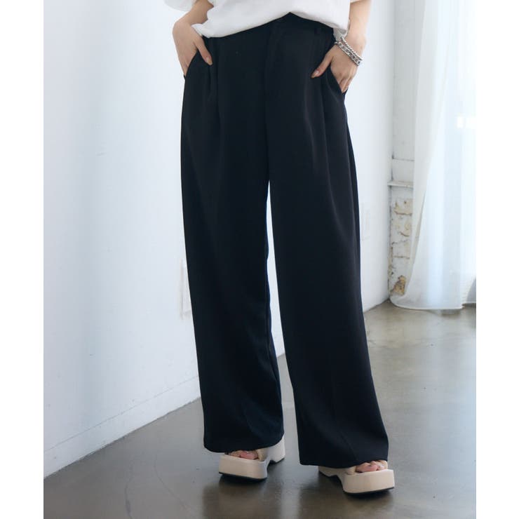 BLK1 | スラックスパンツ | RETRO GIRL