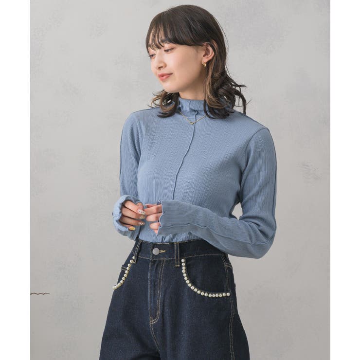 ランダムテレコインナーインナーカットソー ベーシック シンプル | RETRO GIRL | 詳細画像26 