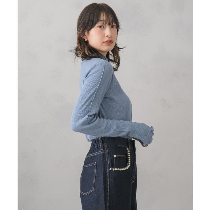 ランダムテレコインナーインナーカットソー ベーシック シンプル | RETRO GIRL | 詳細画像27 