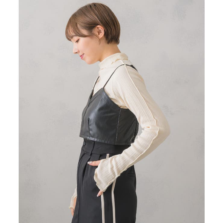 ランダムテレコインナーインナーカットソー ベーシック シンプル | RETRO GIRL | 詳細画像3 