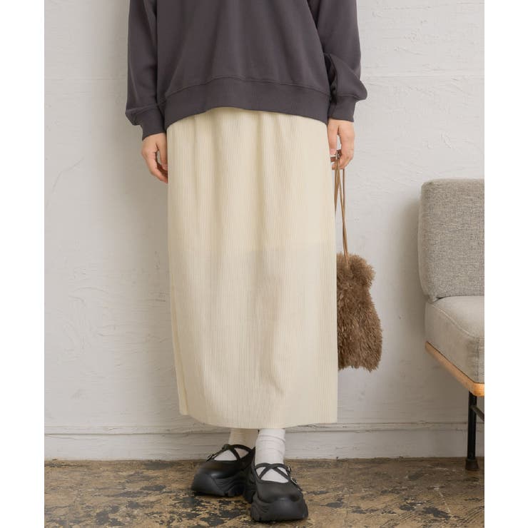 WHT3 | リブニットSK | RETRO GIRL