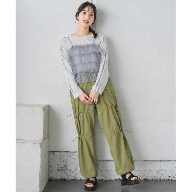 ドロストナイロンパンツ | RETRO GIRL | 詳細画像20 