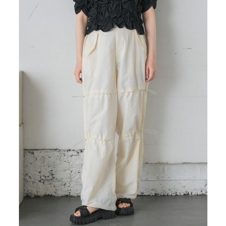 WHT4 | ドロストナイロンパンツ | RETRO GIRL