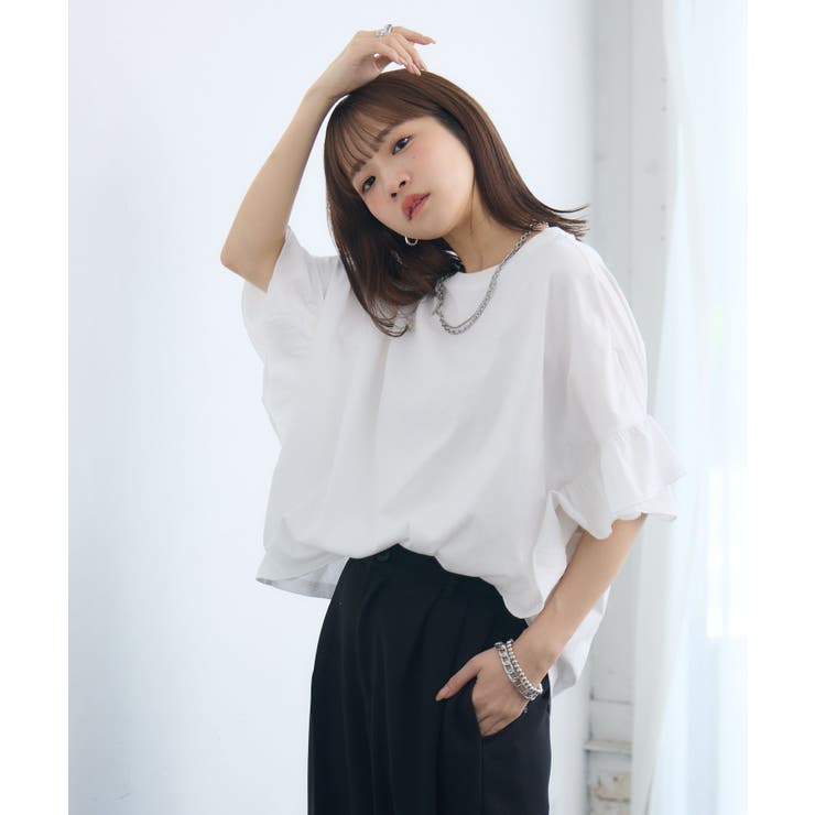 フリルsleeve T-shirt | RETRO GIRL | 詳細画像13 