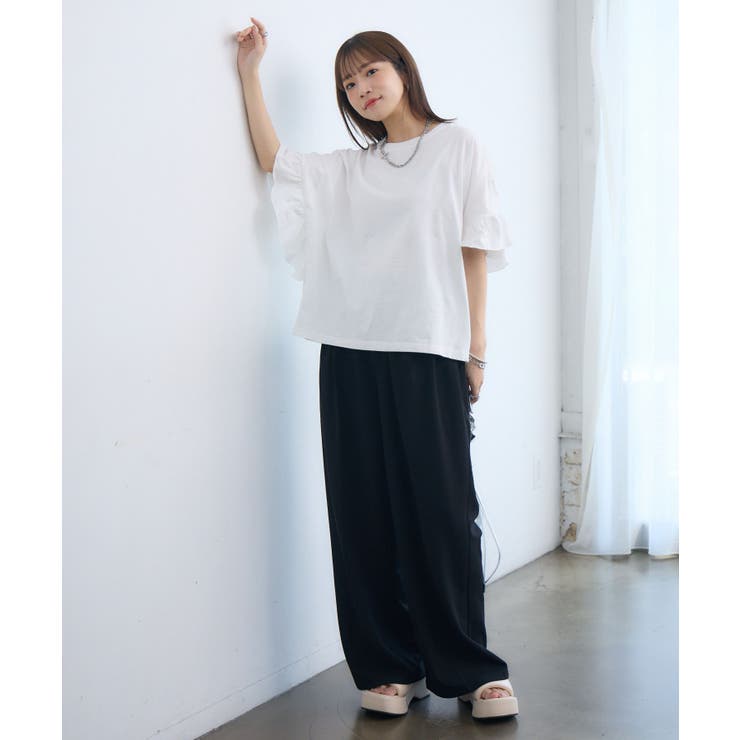 フリルsleeve T-shirt | RETRO GIRL | 詳細画像4 