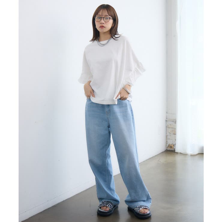 フリルsleeve T-shirt | RETRO GIRL | 詳細画像7 